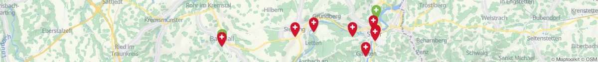 Map view for Pharmacies emergency services nearby Sierning (Steyr  (Land), Oberösterreich)